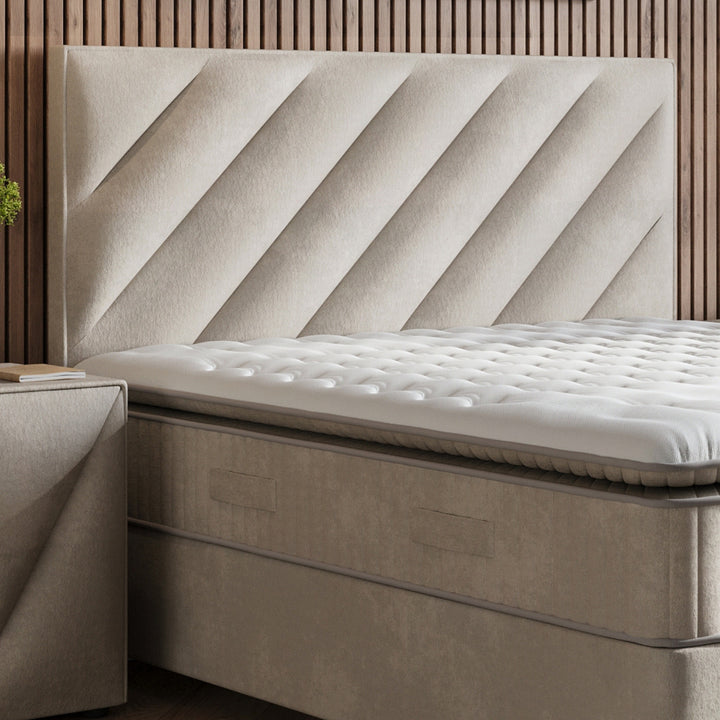 Boxspring met Opbergruimte iHome - Complete set - Luxe 7-zone matrassen 500 pockets/m²