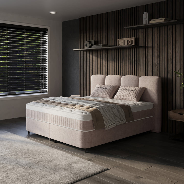 Boxspring met Opbergruimte Allure - Complete Set inclusief Luxe 7-zone Matras 750 pockets/m²