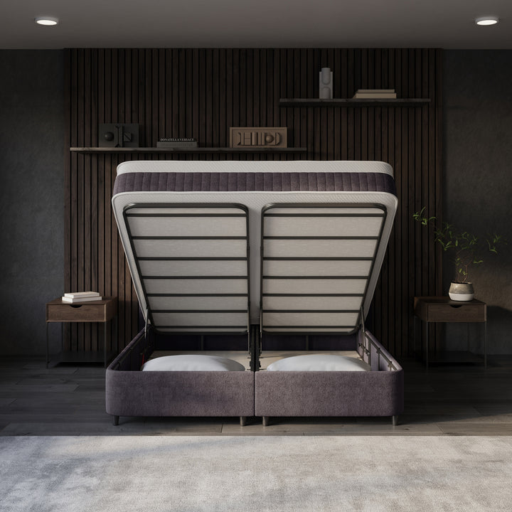 Boxspring met Opbergruimte Allure - Complete Set inclusief Luxe 7-zone Matras 750 pockets/m²