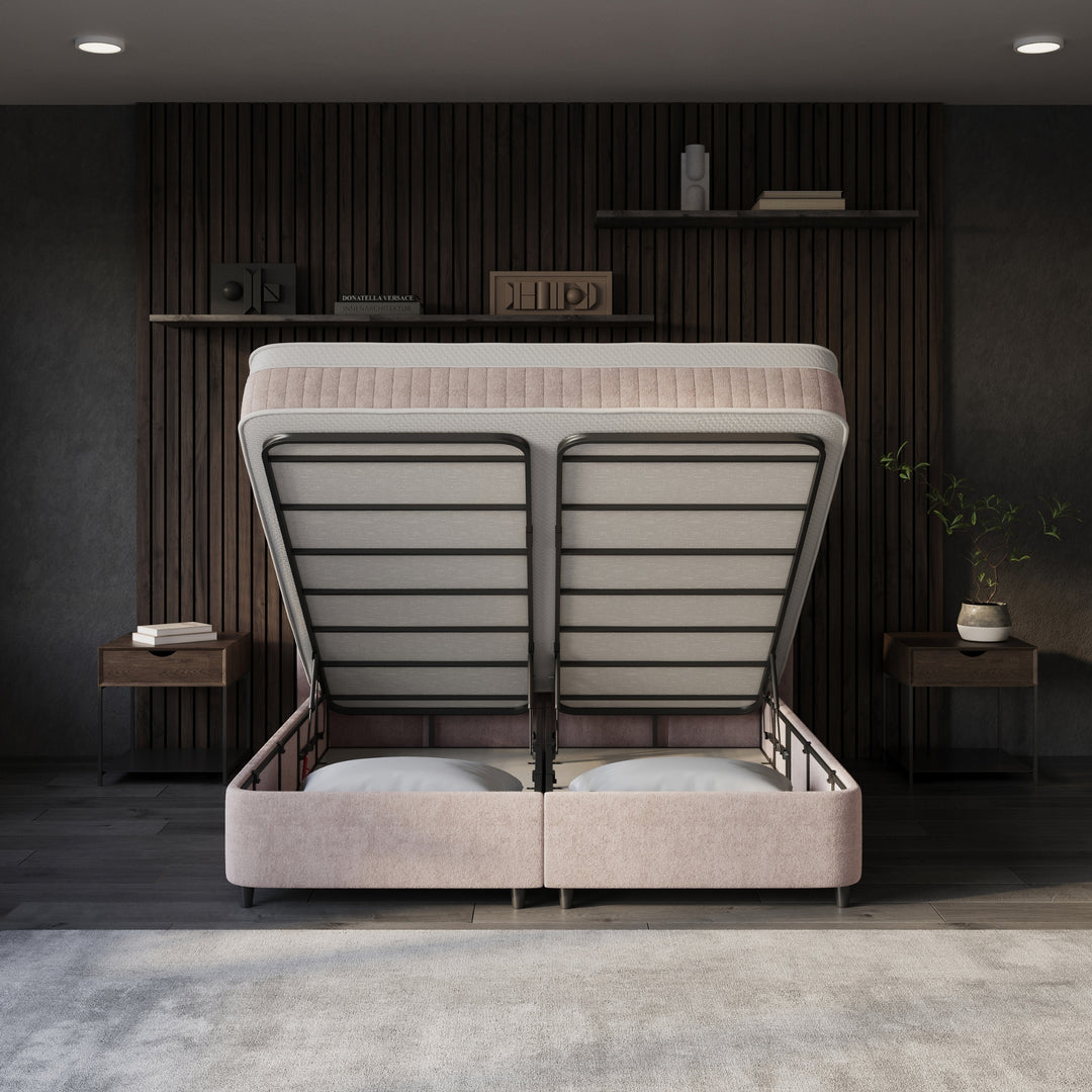 Boxspring met Opbergruimte Allure - Complete Set inclusief Luxe 7-zone Matras 750 pockets/m²