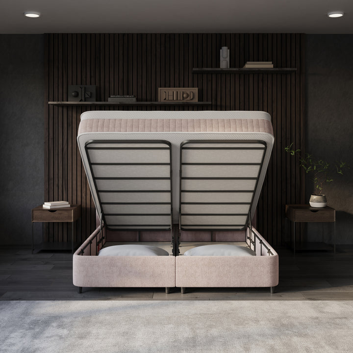 Boxspring met Opbergruimte Allure - Complete Set inclusief Luxe 7-zone Matras 750 pockets/m²