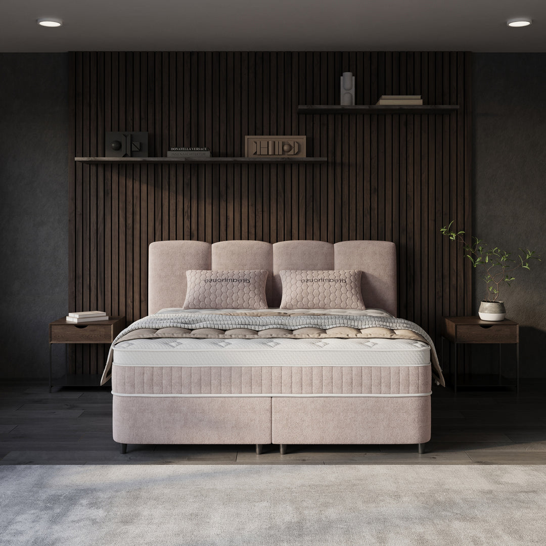 Boxspring met Opbergruimte Allure - Complete Set inclusief Luxe 7-zone Matras 750 pockets/m²