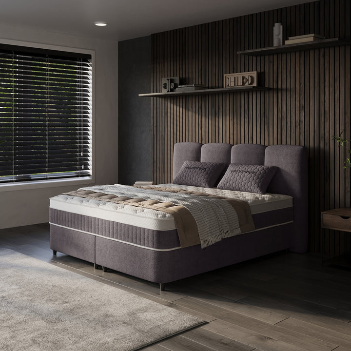 Boxspring met Opbergruimte Allure - Complete Set inclusief Luxe 7-zone Matras 750 pockets/m²