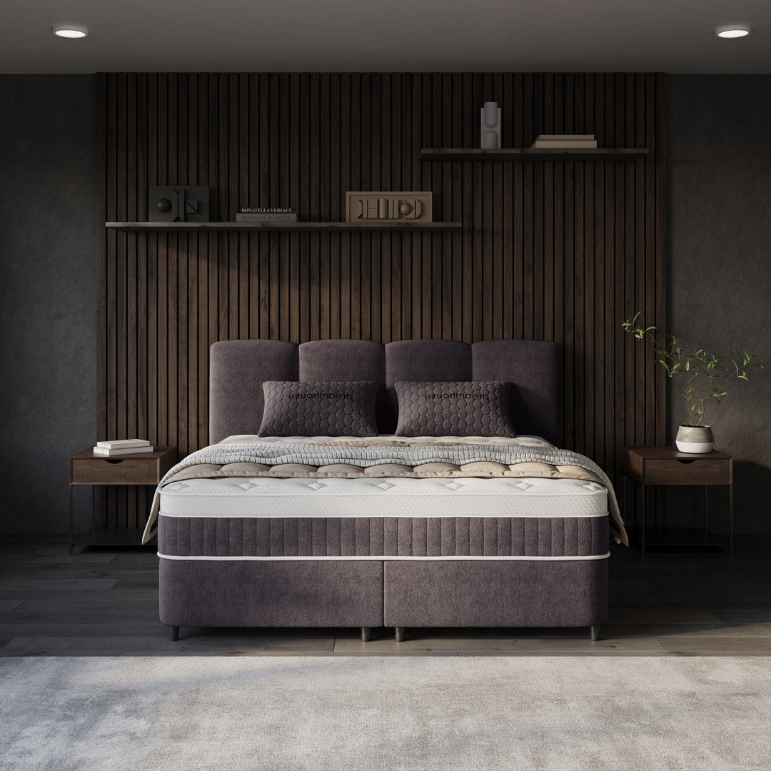 Boxspring met Opbergruimte Allure - Complete Set inclusief Luxe 7-zone Matras 750 pockets/m²