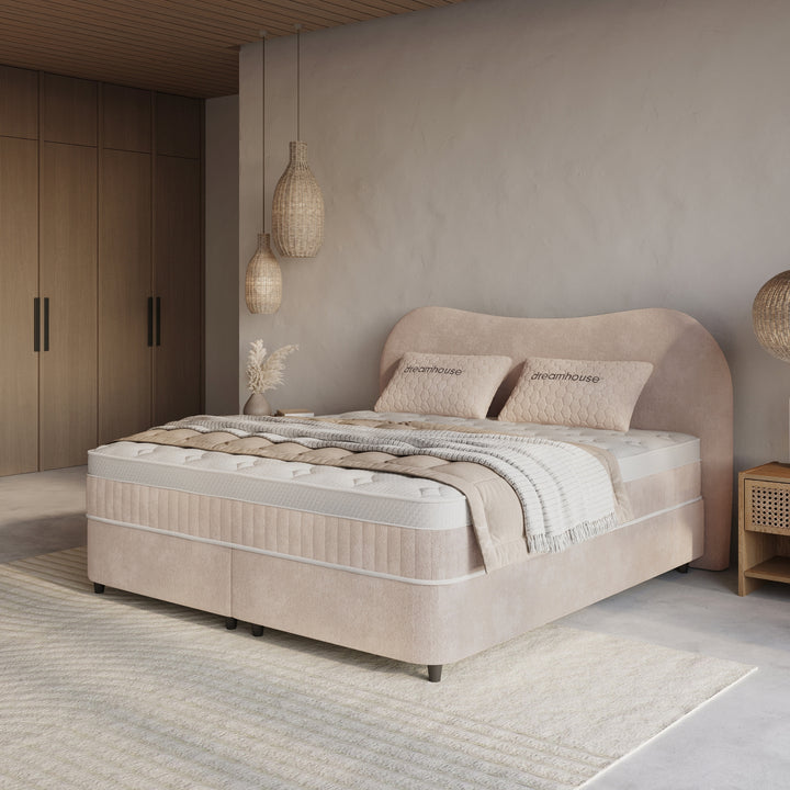Boxspring met Opbergruimte Arcus - Complete Set inclusief Luxe 7-zone Matras 750 pockets/m²