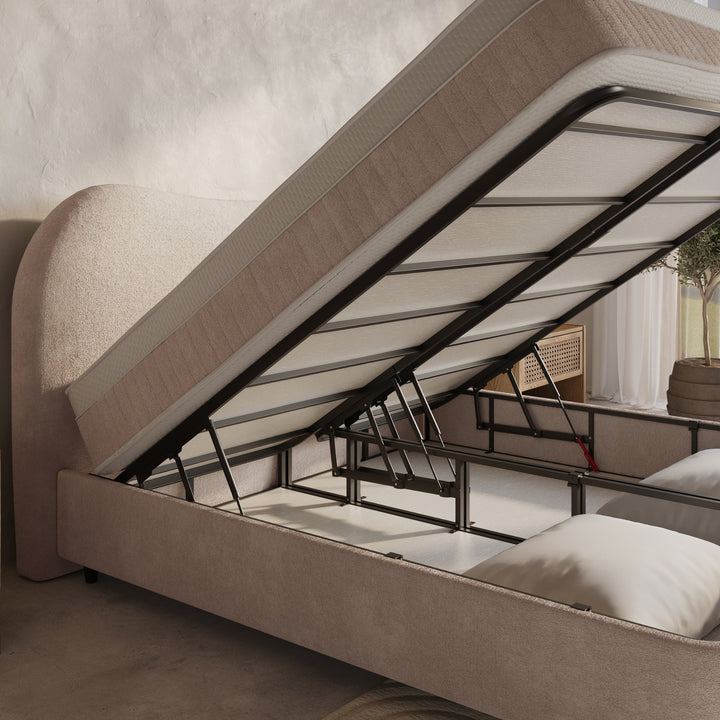 Boxspring met Opbergruimte Arcus - Complete Set inclusief Luxe 7-zone Matras 750 pockets/m²