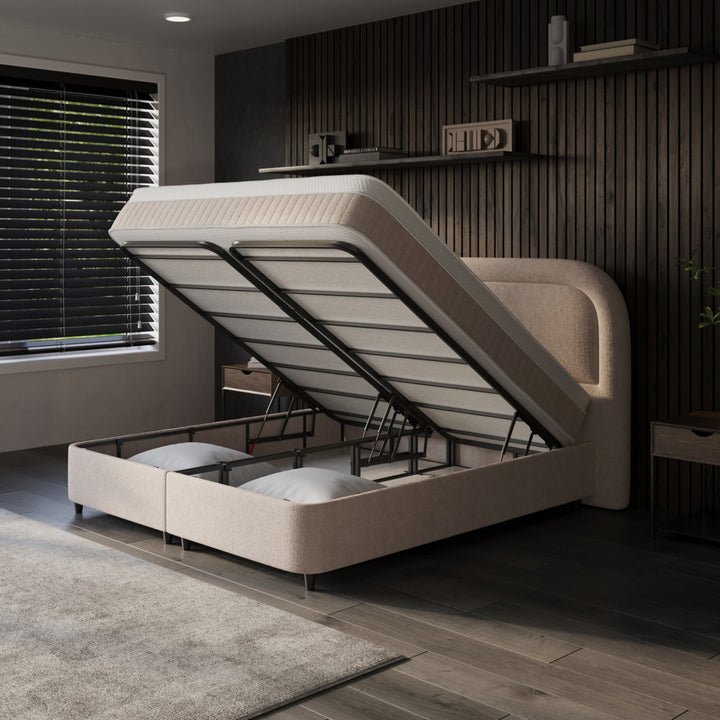 Boxspring met Opbergruimte Essence - Complete Set met Luxe 7-zone Matras