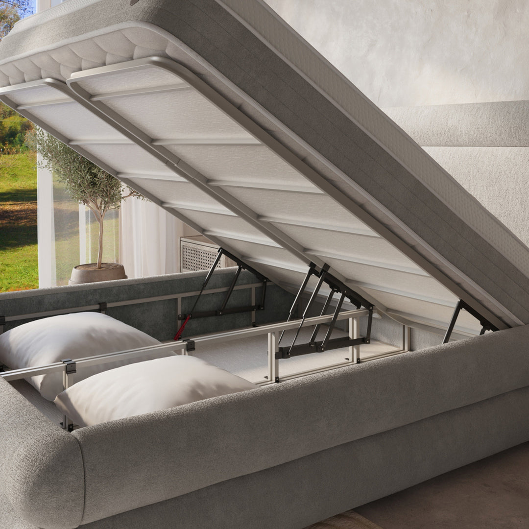 Boxspring met Opbergruimte Halo - Complete Set met Luxe 7-zone Matras