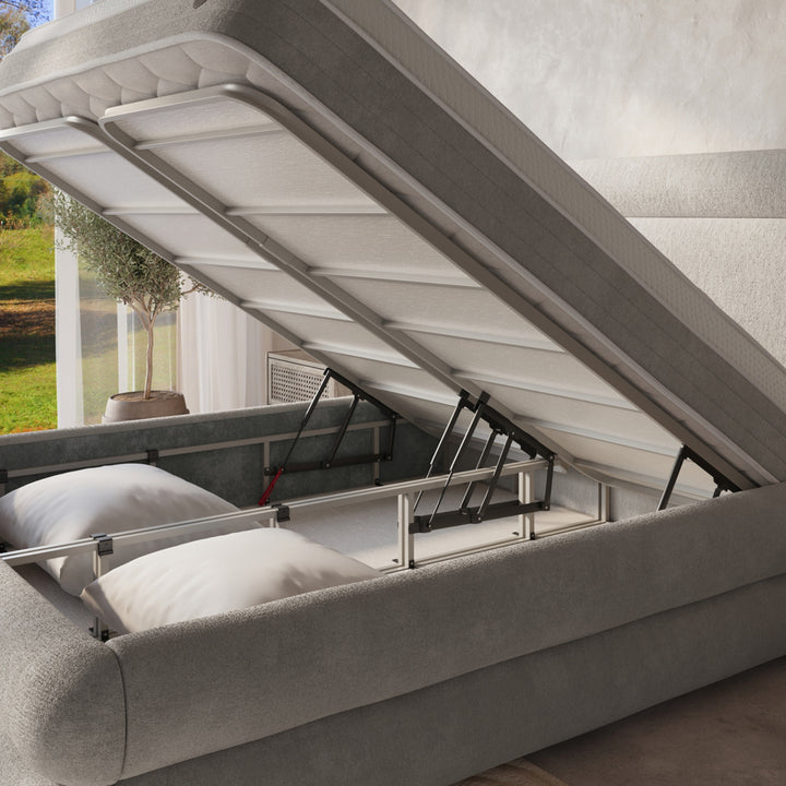 Boxspring met Opbergruimte Halo - Complete Set met Luxe 7-zone Matras