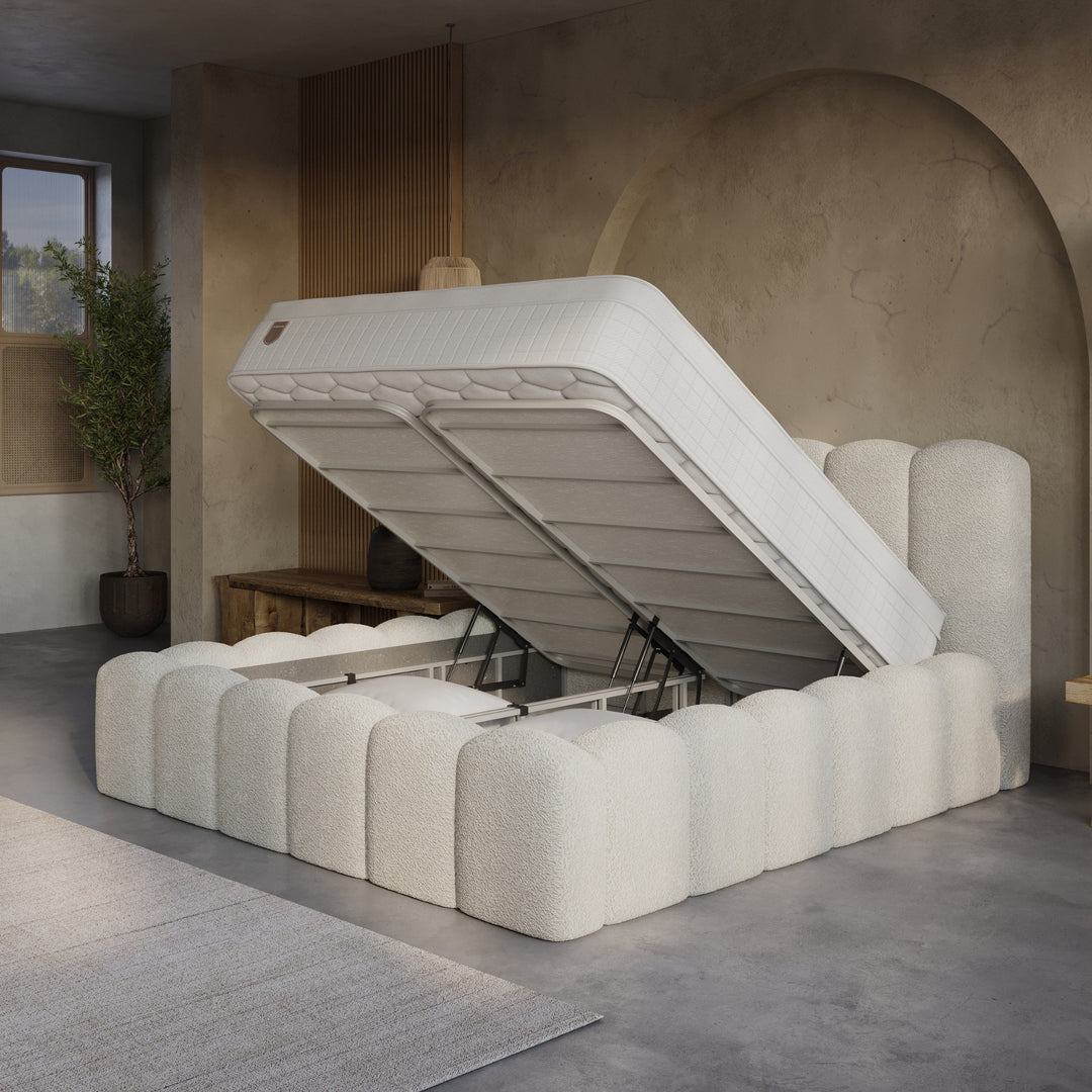 Boxspring met Opbergruimte Harmony - Complete Set inclusief Luxe 7-zone Matras 750 pockets/m²