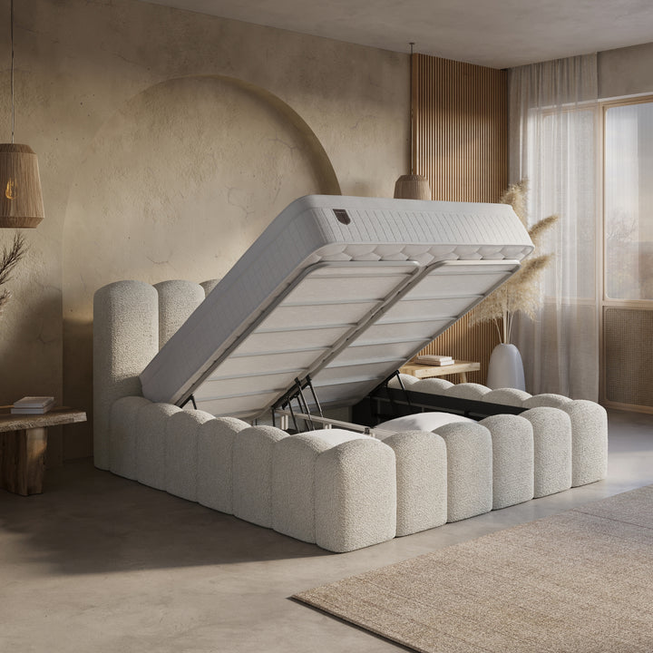 Boxspring met Opbergruimte Harmony - Complete Set inclusief Luxe 7-zone Matras 750 pockets/m²