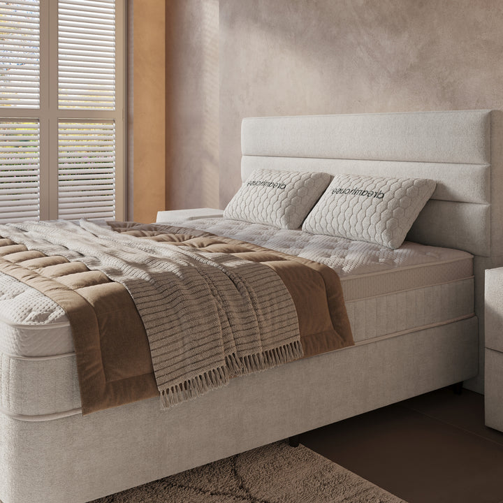 Boxspring met Opbergruimte Horizon - Complete Set inclusief Luxe 7-zone Matras 750 pockets/m²