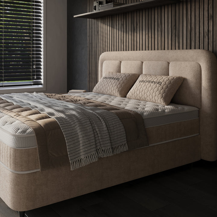 Boxspring met Opbergruimte Velar - Complete Set inclusief Luxe 7-zone Matras 750 pockets/m²