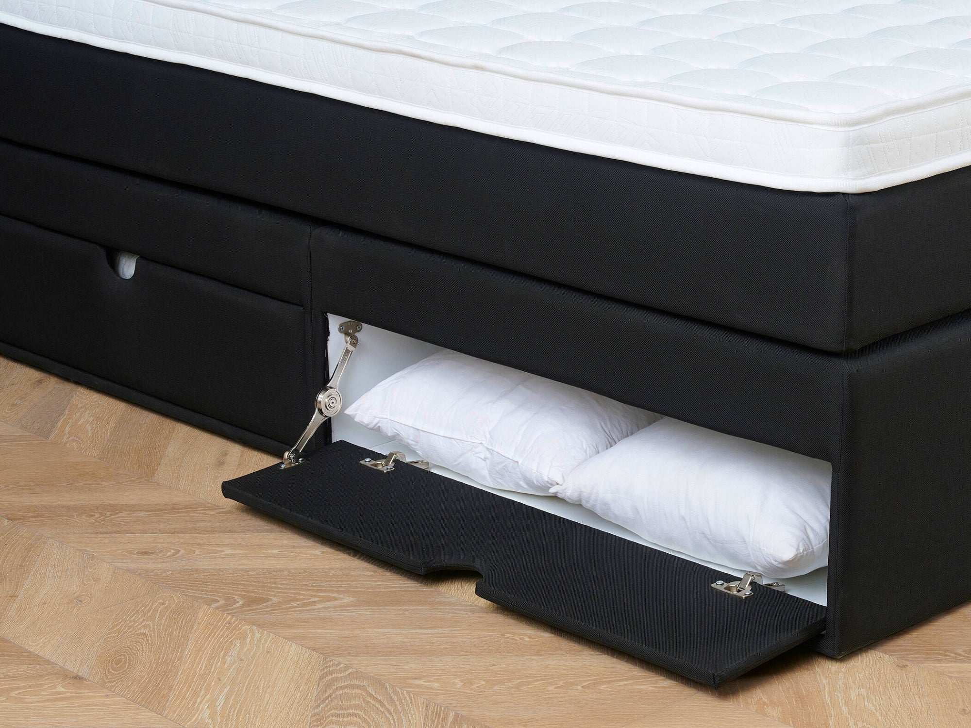 Boxspring met Opbergruimte iSmart - Complete set - Luxe 7-zone matrassen 500 pockets/m² - Gratis topmatras