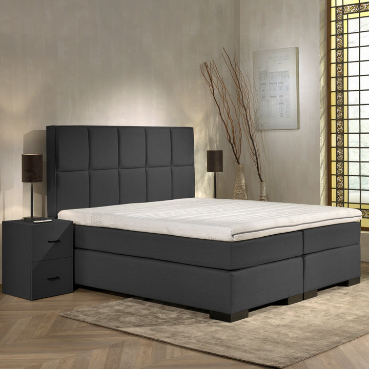 Boxspring iBriljant - Complete Set - Luxe Orthopedische 7-zone Matrassen - Gratis Topper