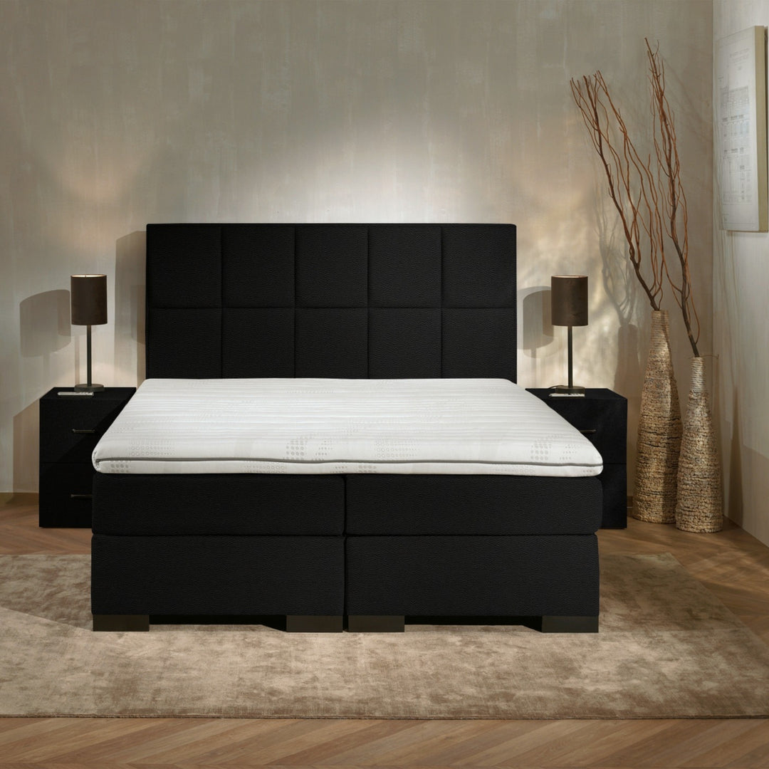 Boxspring iBriljant - Complete Set - Luxe Orthopedische 7-zone Matrassen - Gratis Topper