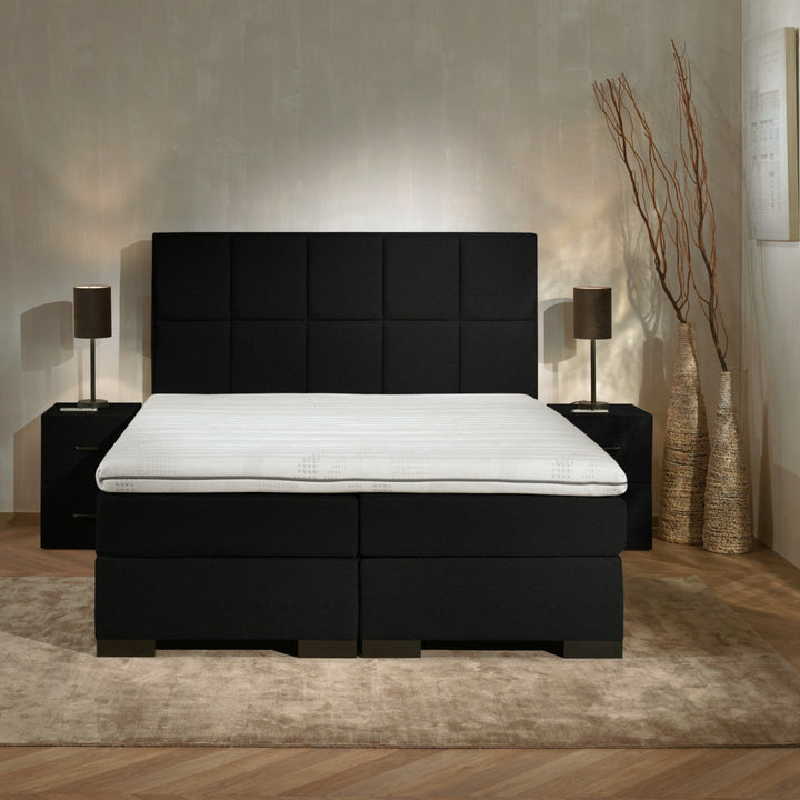 Boxspring iBriljant - Complete Set - Luxe Orthopedische 7-zone Matrassen - Gratis Topper