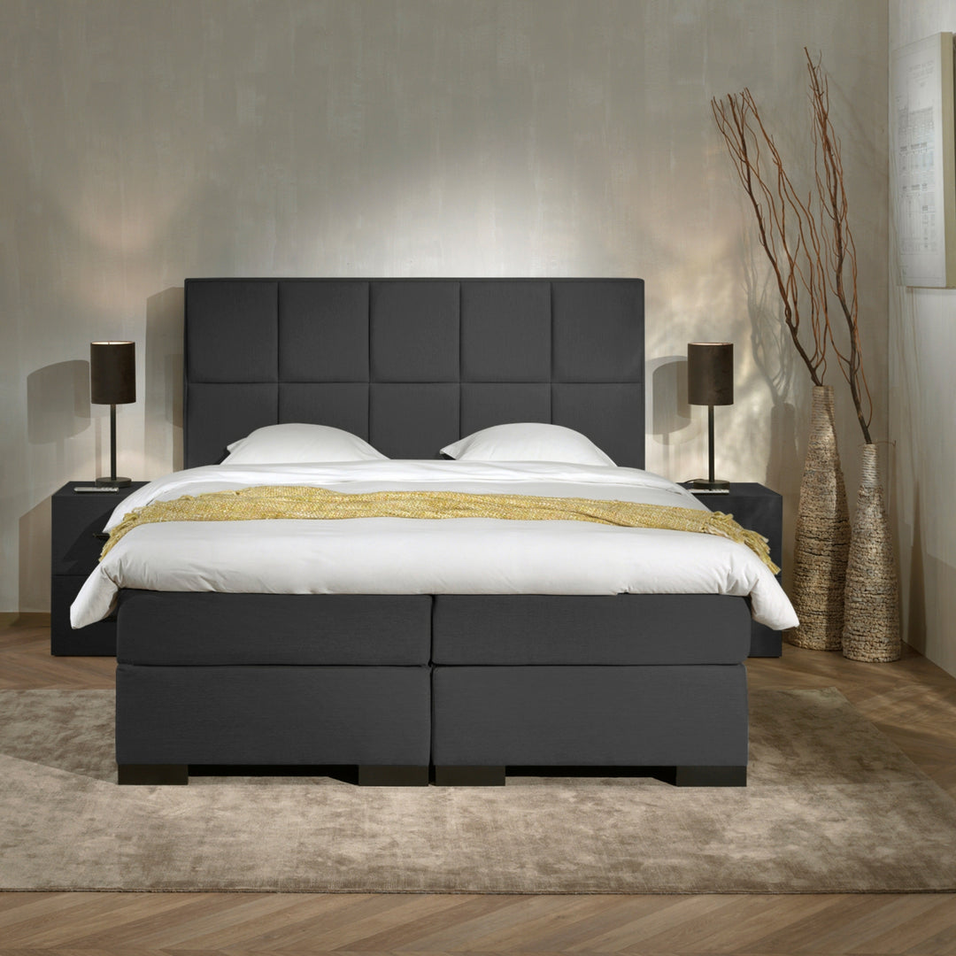 Boxspring iBriljant - Complete Set - Luxe Orthopedische 7-zone Matrassen - Gratis Topper