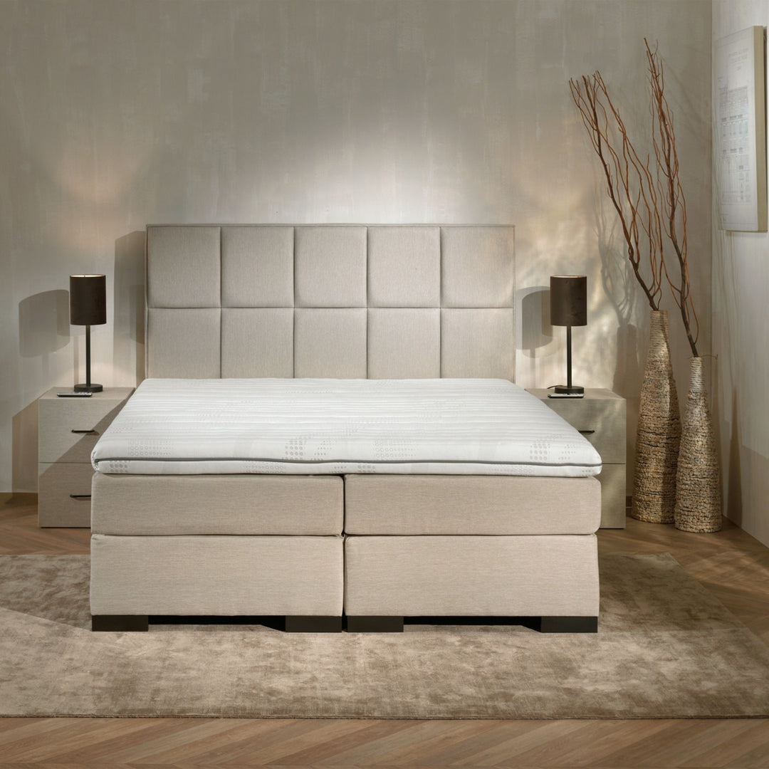 Boxspring iBriljant - Complete Set - Luxe Orthopedische 7-zone Matrassen - Gratis Topper