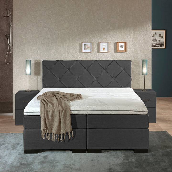 Boxspring iElegant - Complete Set - Luxe Orthopedische 7-zone Matrassen - Gratis Topper