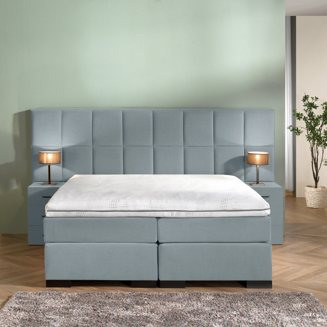 Boxspring iPrestige - Complete Set - Luxe Orthopedische 7-zone Matrassen - Gratis Topper