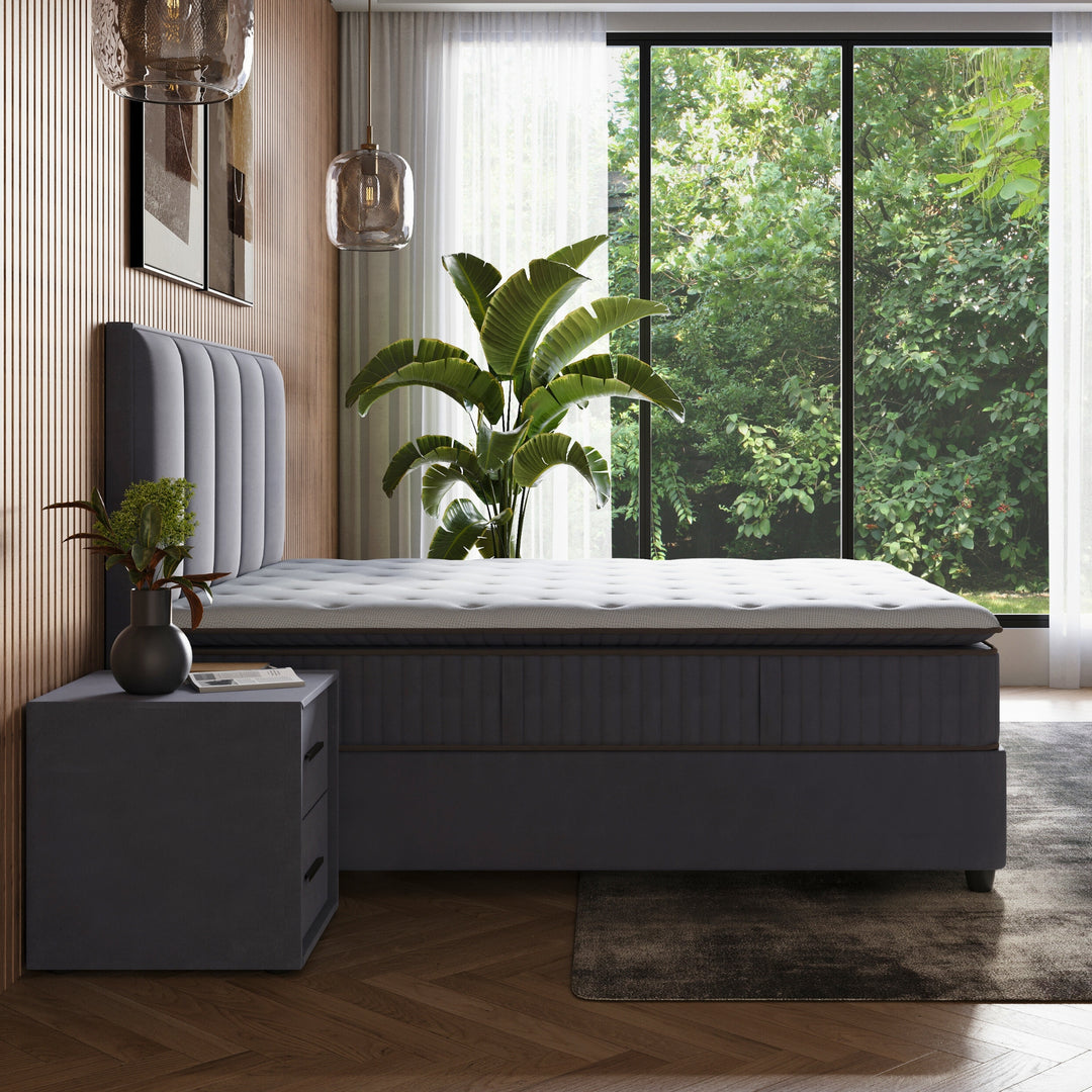 Boxspring met Opbergruimte iDream - Complete Set - Luxe 7-zone Matras