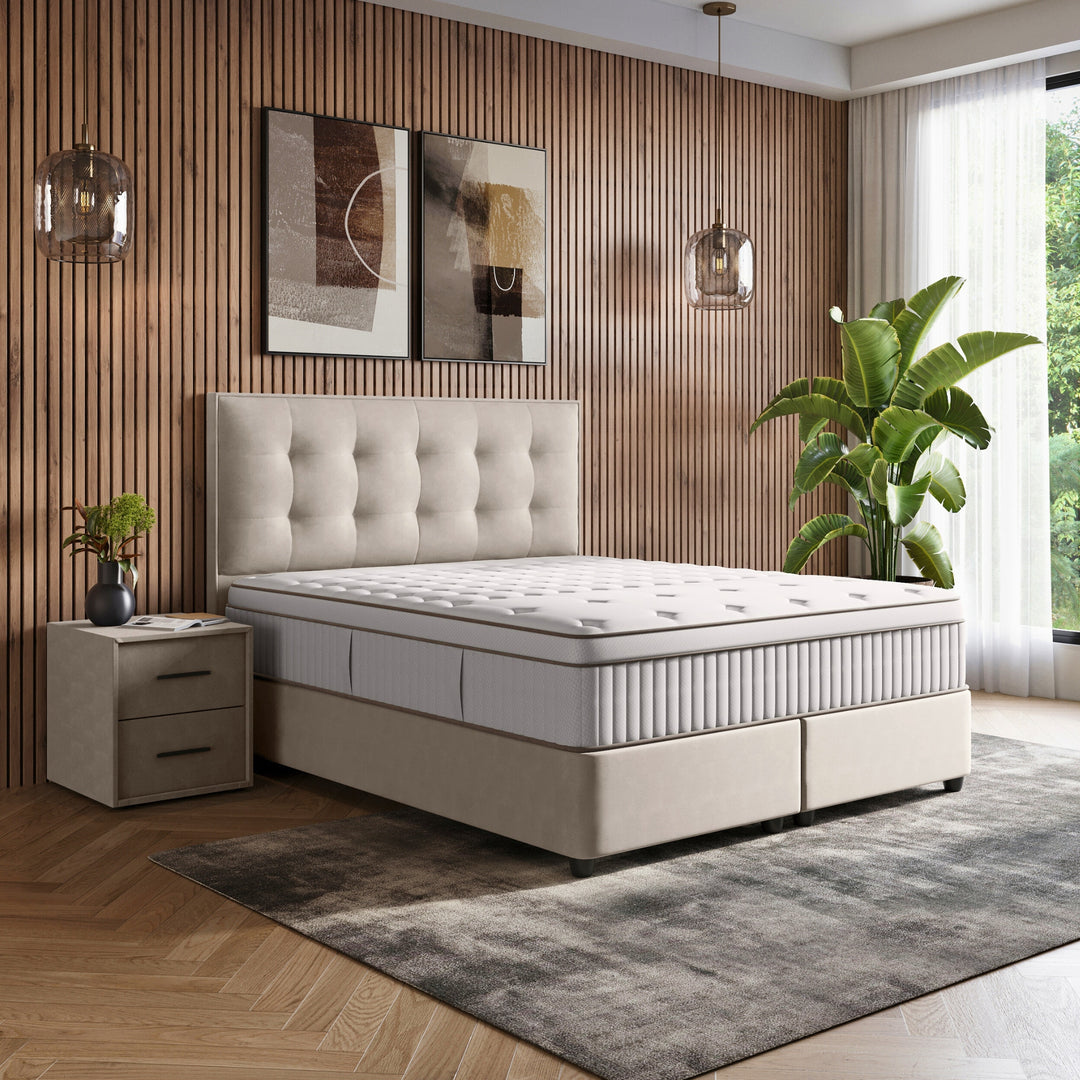 Boxspring met Opbergruimte iHotel - Complete Set - Luxe 7-zone Matras