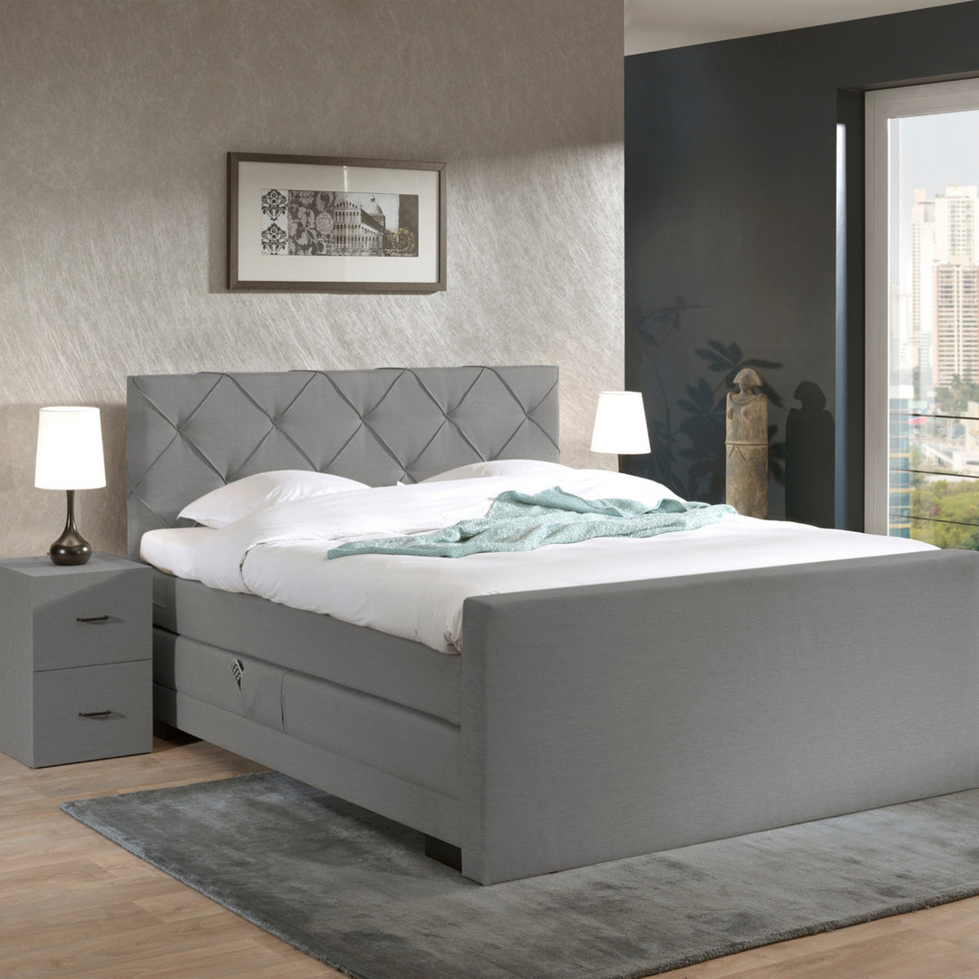 Elektrische Boxspring iElegant - Complete Set - Luxe Orthopedische 7-zone Matrassen - Gratis Topper en Draadloze Bediening