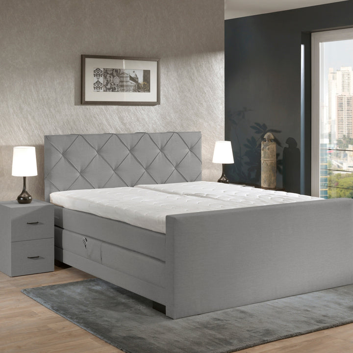 Elektrische Boxspring iElegant - Complete Set - Luxe Orthopedische 7-zone Matrassen - Gratis Topper en Draadloze Bediening