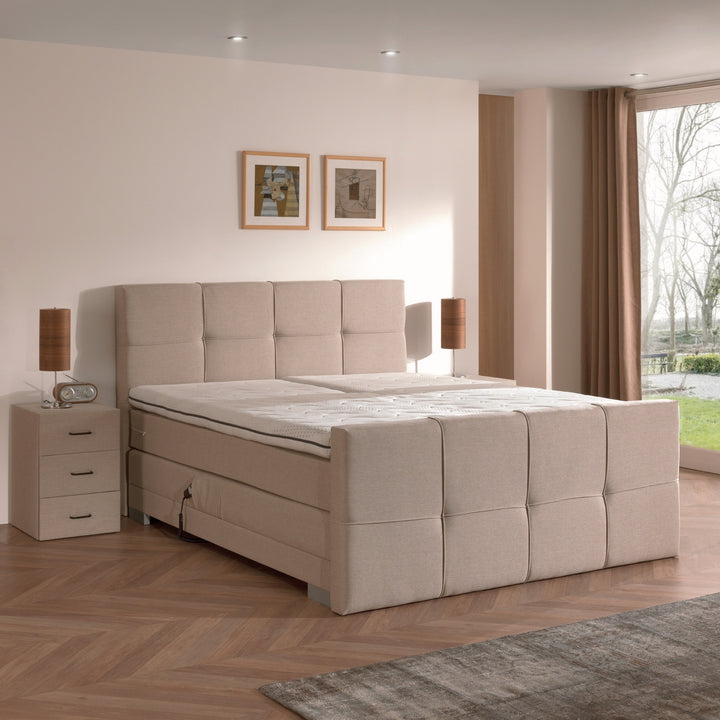 Elektrische Boxspring iElite | Complete set | Luxe Orthopedische 7-zone matrassen | Gratis topmatras