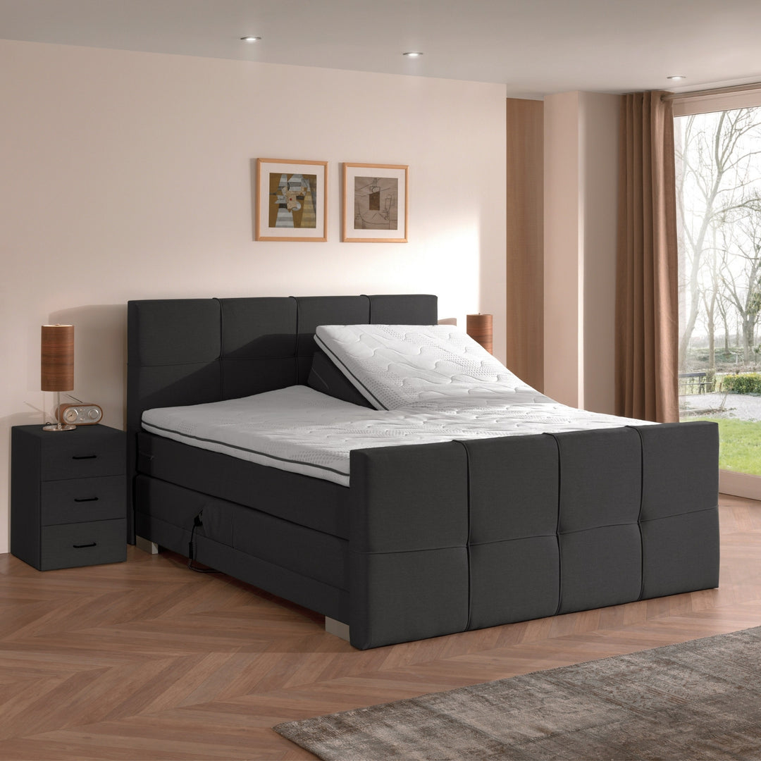 Elektrische Boxspring iElite | Complete set | Luxe Orthopedische 7-zone matrassen | Gratis topmatras