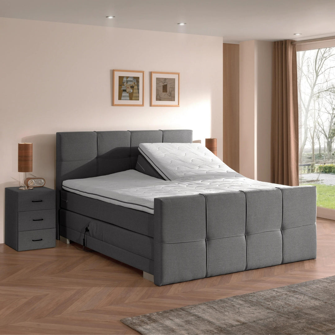 Elektrische Boxspring iElite | Complete set | Luxe Orthopedische 7-zone matrassen | Gratis topmatras