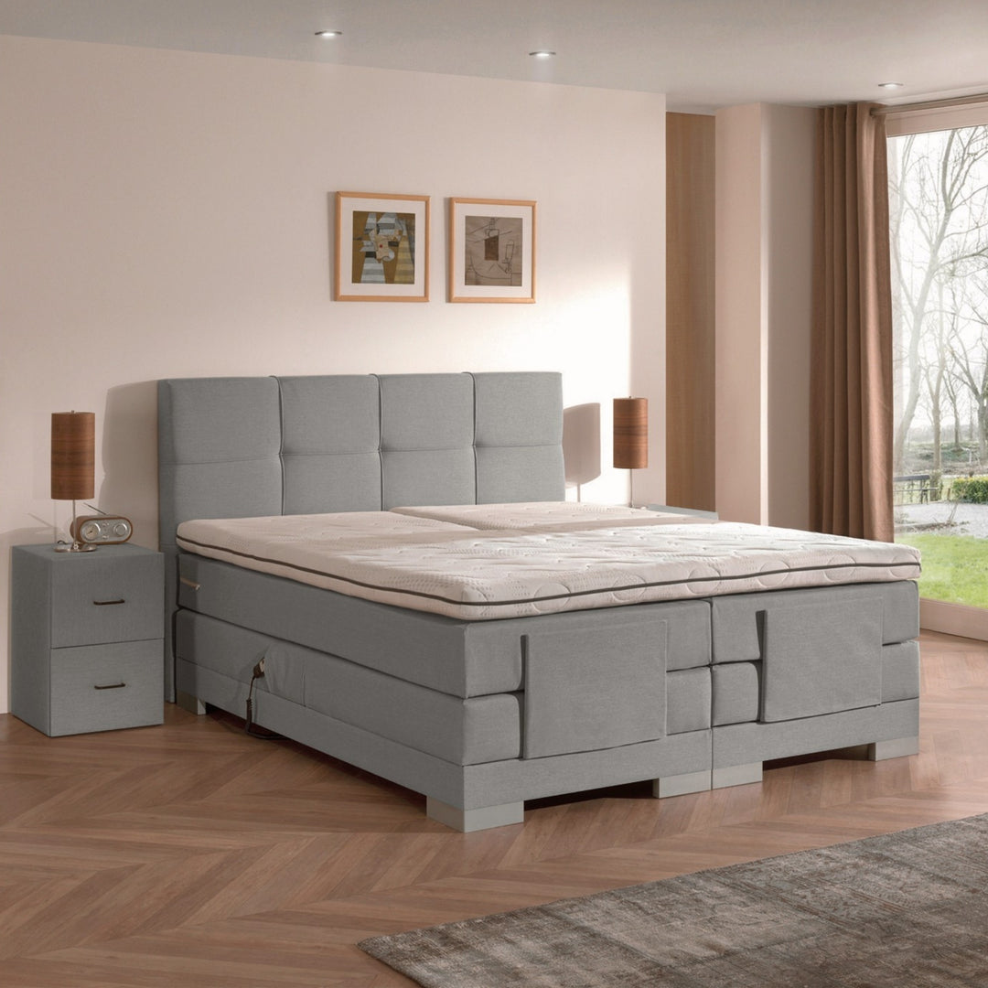 Elektrische Boxspring iElite | Complete set | Luxe Orthopedische 7-zone matrassen | Gratis topmatras