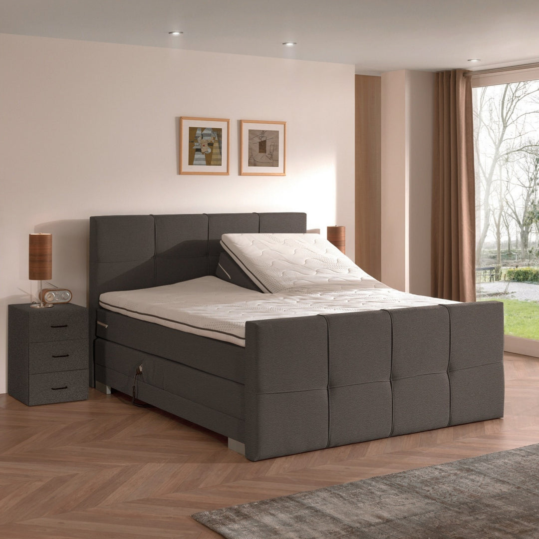 Elektrische Boxspring iElite | Complete set | Luxe Orthopedische 7-zone matrassen | Gratis topmatras