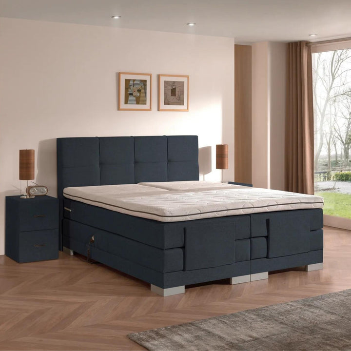 Elektrische Boxspring iElite | Complete set | Luxe Orthopedische 7-zone matrassen | Gratis topmatras