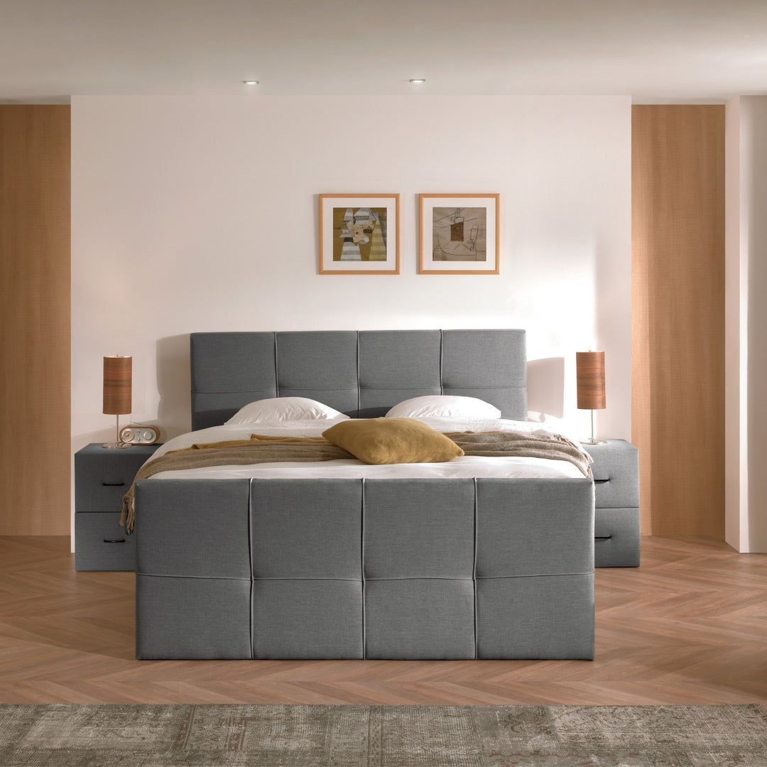 Elektrische Boxspring iElite - Complete Set - Luxe Orthopedische 7-zone Matrassen - Gratis Topper en Draadloze Bediening