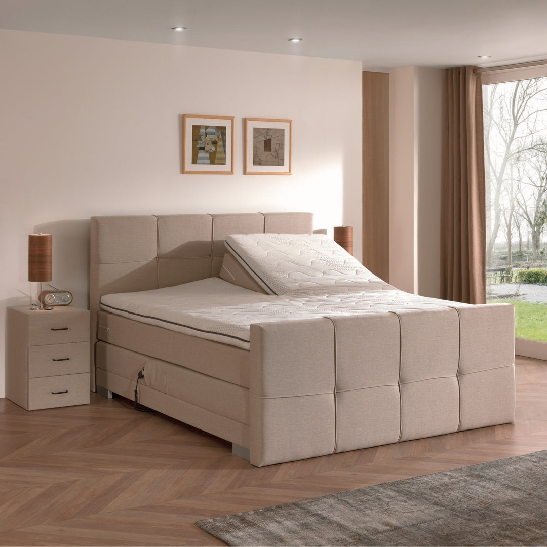 Elektrische Boxspring iElite | Complete set | Luxe Orthopedische 7-zone matrassen | Gratis topmatras