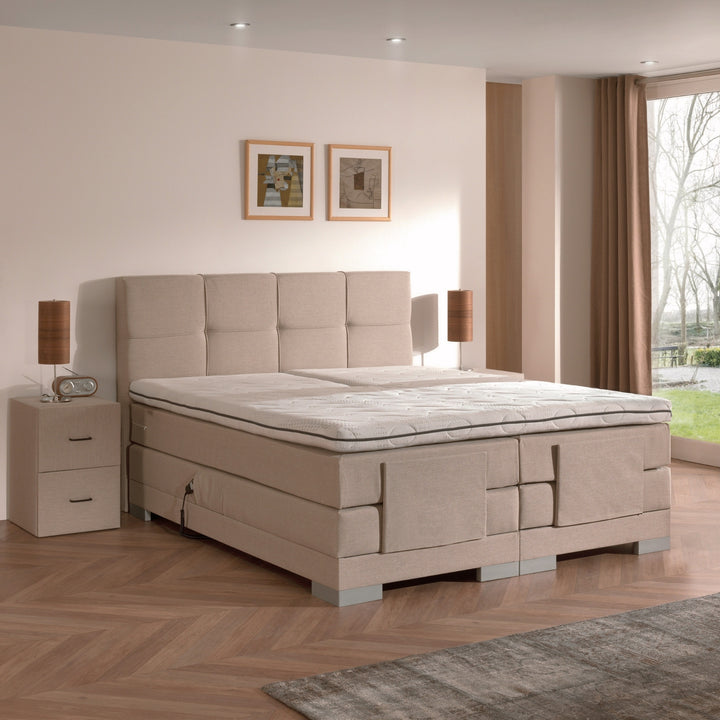 Elektrische Boxspring iElite | Complete set | Luxe Orthopedische 7-zone matrassen | Gratis topmatras