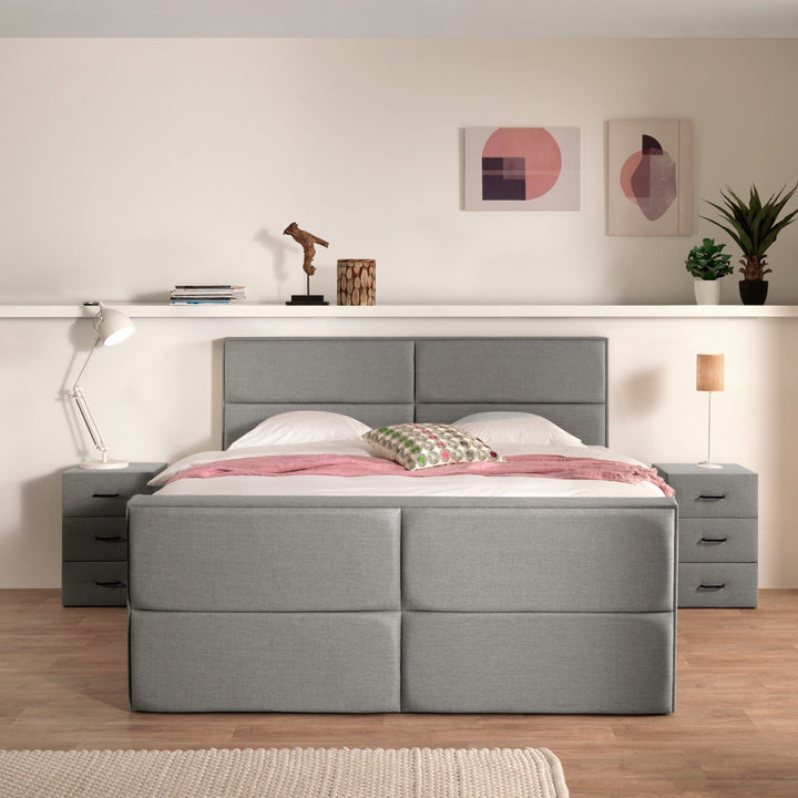 Elektrische Boxspring iExcellent - Complete Set - Luxe Orthopedische 7-zone Matrassen - Gratis Topper en Draadloze Bediening