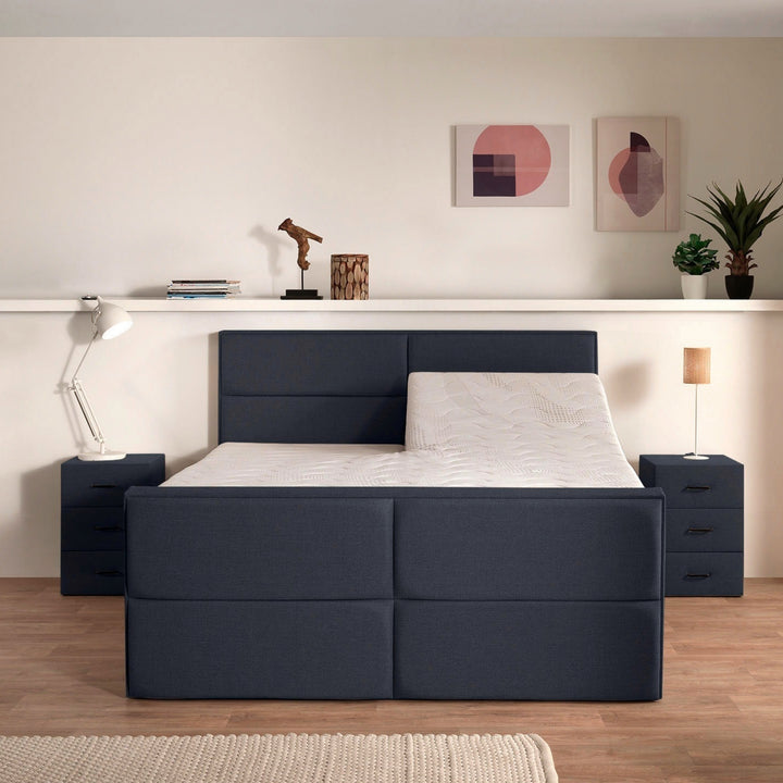 Elektrische Boxspring iExcellent | Complete set | Luxe Orthopedische 7-zone matrassen | Gratis topmatras