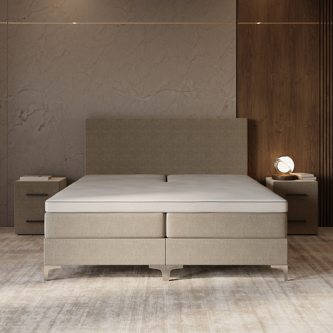 Elektrische Boxspring iRoyal - Complete set - Luxe 7-zone matrassen 500 pockets/m² - Volledig verstelbaar - Gratis topper