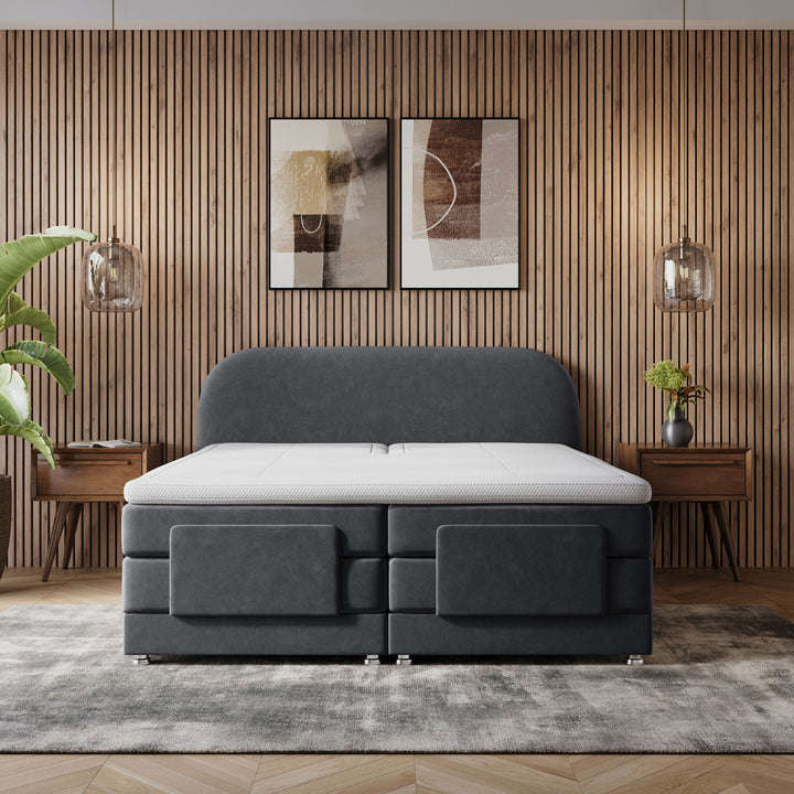 iPremium Elektrische Boxspring – Complete Set met Ergonomische 7-Zone Matrassen + Gratis Split-Topmatras