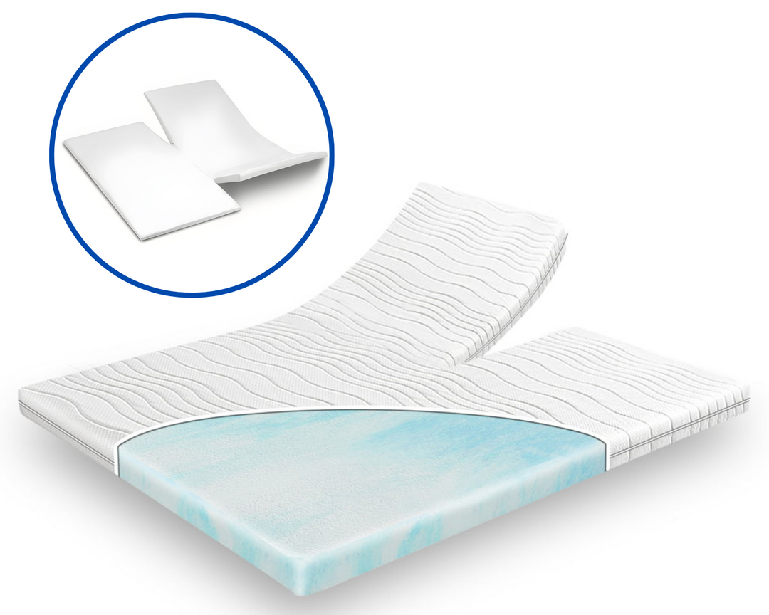 Luxury Line Topdekmatras 10 cm met Enkele of Dubbele Split