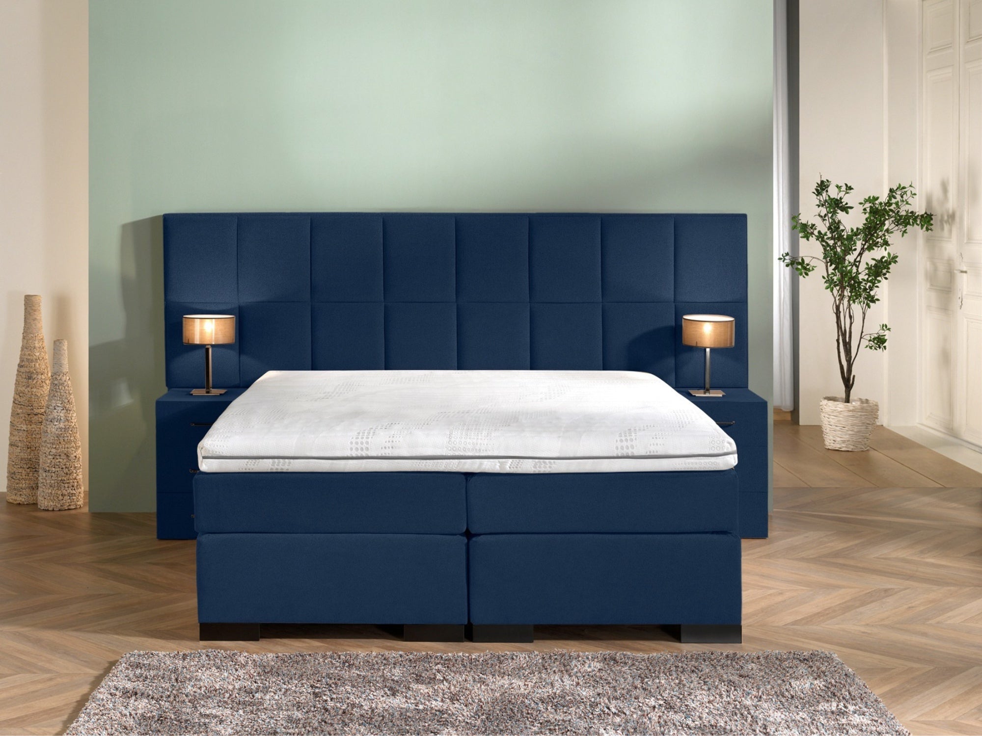 Boxspring iPrestige - Complete set - Luxe 7-zone matrassen 1000 pockets/m² - Gratis topmatras