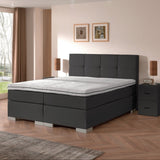 iElite Boxspring - Luxe orthopedische 7-zone matrassen - Complete set met gratis topmatras