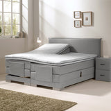 iPure Elektrische Boxspring - Luxe orthopedische 7-zone matrassen - Complete set met gratis topmatras en draadloze bediening