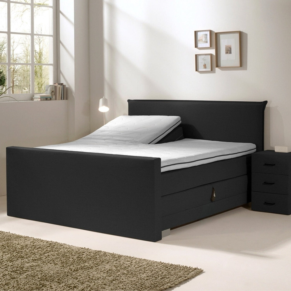 iPure Elektrische Boxspring - Luxe orthopedische 7-zone matrassen - Complete set met gratis topmatras en draadloze bediening