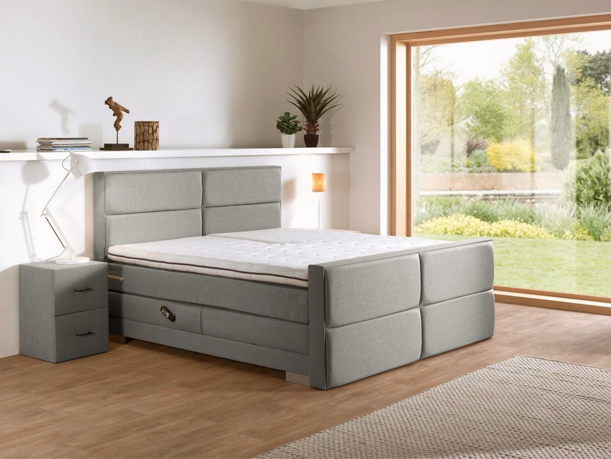 iExcellent Elektrische Boxspring - Luxe orthopedische 7-zone matrassen - Complete set met gratis topmatras en draadloze bediening