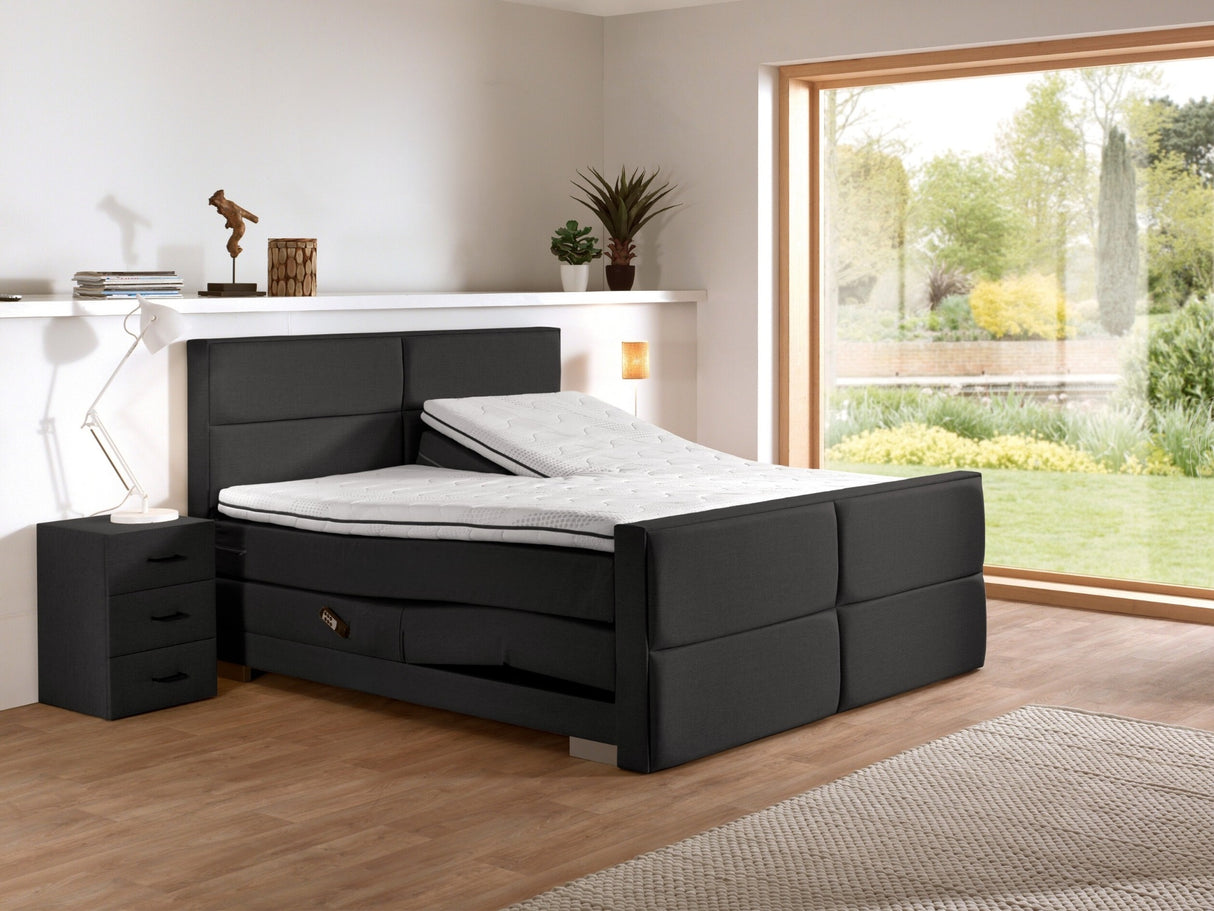 iExcellent Elektrische Boxspring - Luxe orthopedische 7-zone matrassen - Complete set met gratis topmatras en draadloze bediening