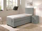iPure 1-Persoons Elektrische Boxspring - Luxe orthopedisch 7-zone matras - Complete set met gratis topmatras